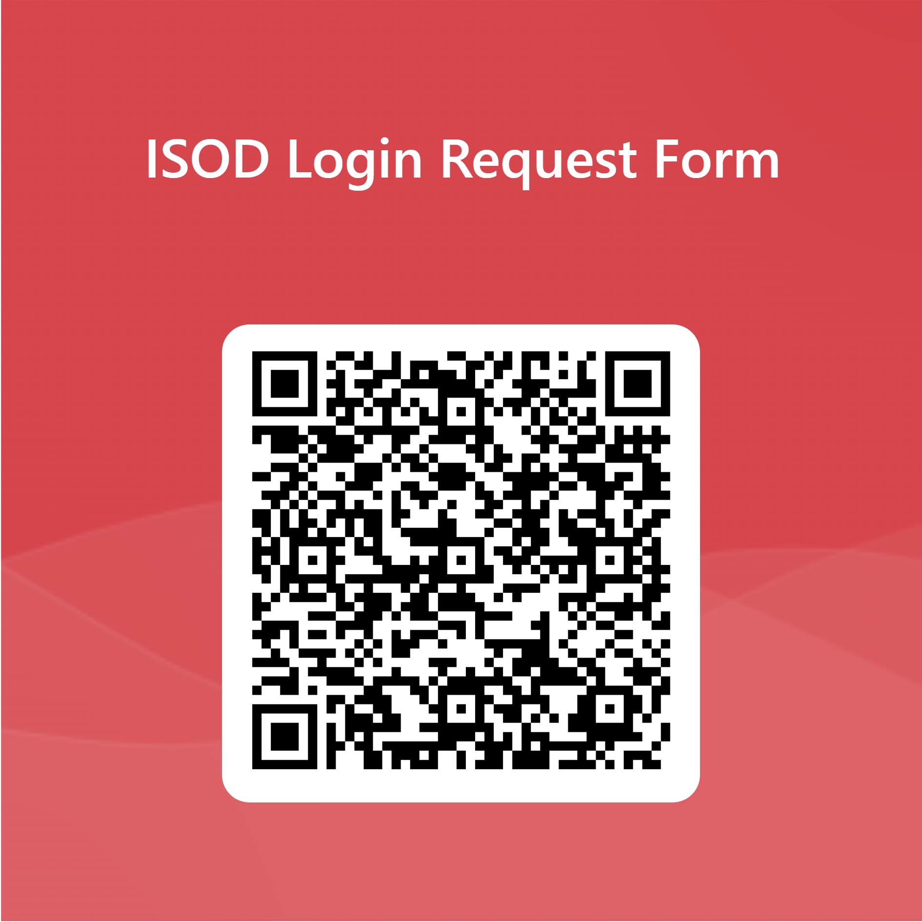 ISOD Login Request Form