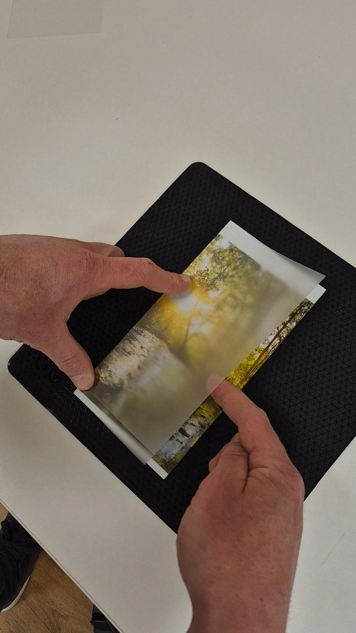 Adding the laminate sheet step 2 example